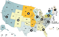 Map of the Federal Circuit Courts