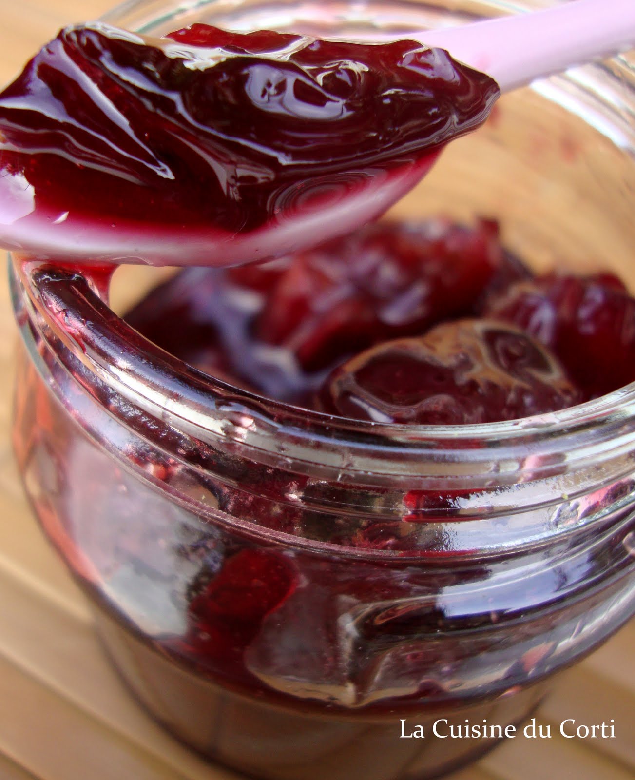 La Cuisine du Corti Confiture de cerises au gingembre