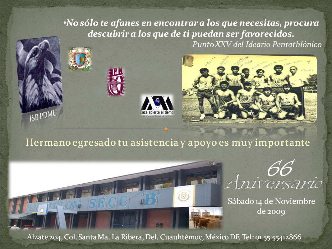 BOLETIN AGUILAS EN ASCENSO: 66 Aniversario del Internado Seccion B