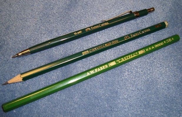 faber-castell tk 4600 leadholder and wooden pencils