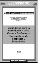 Estandares para Acreditacion de la C. P. Universitaria de Farmacia y Bioquimica