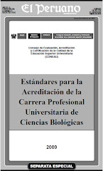 Estandares para la Acreditación de la Carrera Profesional Universitaria de Ciencias Biológica