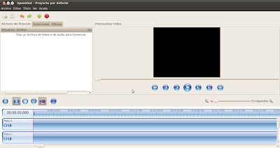 Imagen de OpenShot 1.2.2 en Ubuntu 10.04