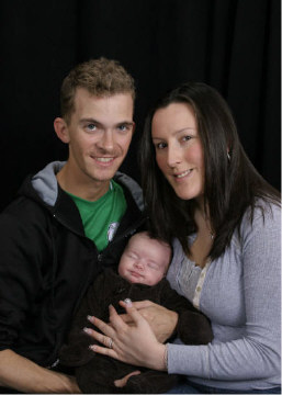 Brad, Natalie and Peyton