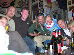 Making friends in our hostel when the power went out