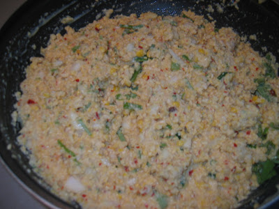 Lentils and spices ground and fried like small dumpling