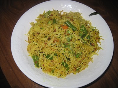 Vegetable Semiya Upma is with lots of vegetables