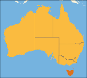 Tasmania is highlighted on the above map of Australia