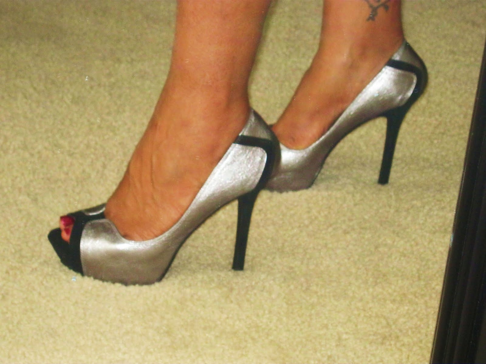open toe heels in fall