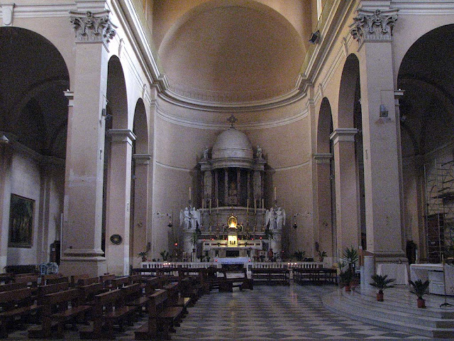 Inside Santa Maria del Soccorso church, Livorno