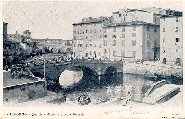 Ponte della Venezia, Bridge of the Venice quarter, Livorno