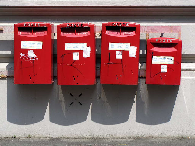 Red mailboxes, Livorno