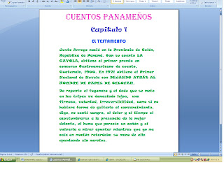 YENNY - JAQUELINE: CUENTOS PANAMEÑOS