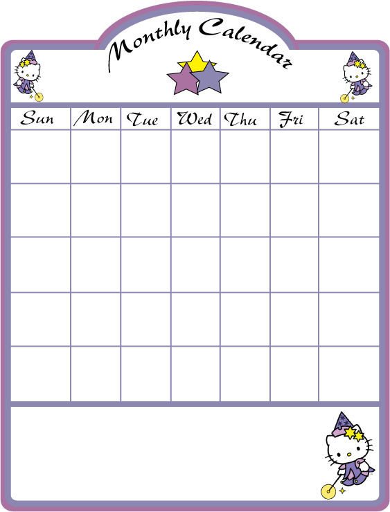 HELLO KITTY CALENDAR Learningenglish esl HELLO KITTY CALENDAR Learningenglish esl