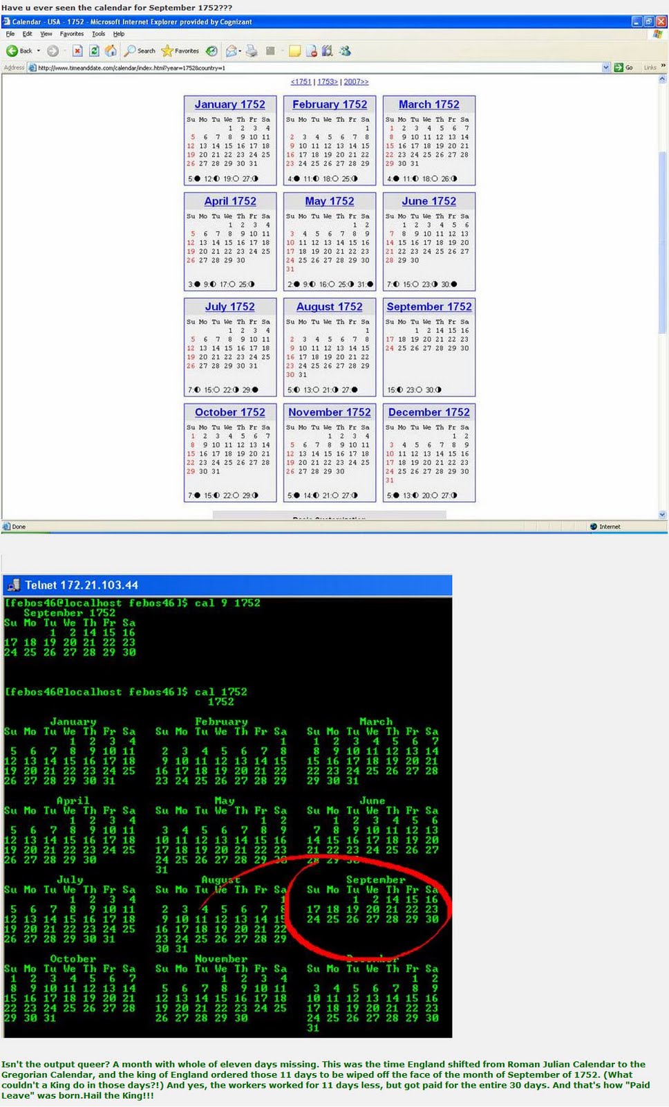 Zero World Have You Ever Seen The Calendar For September 1752  zero-world-have-you-ever-seen-the-calendar-for-september-1752
