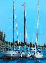 Three Sail Boats