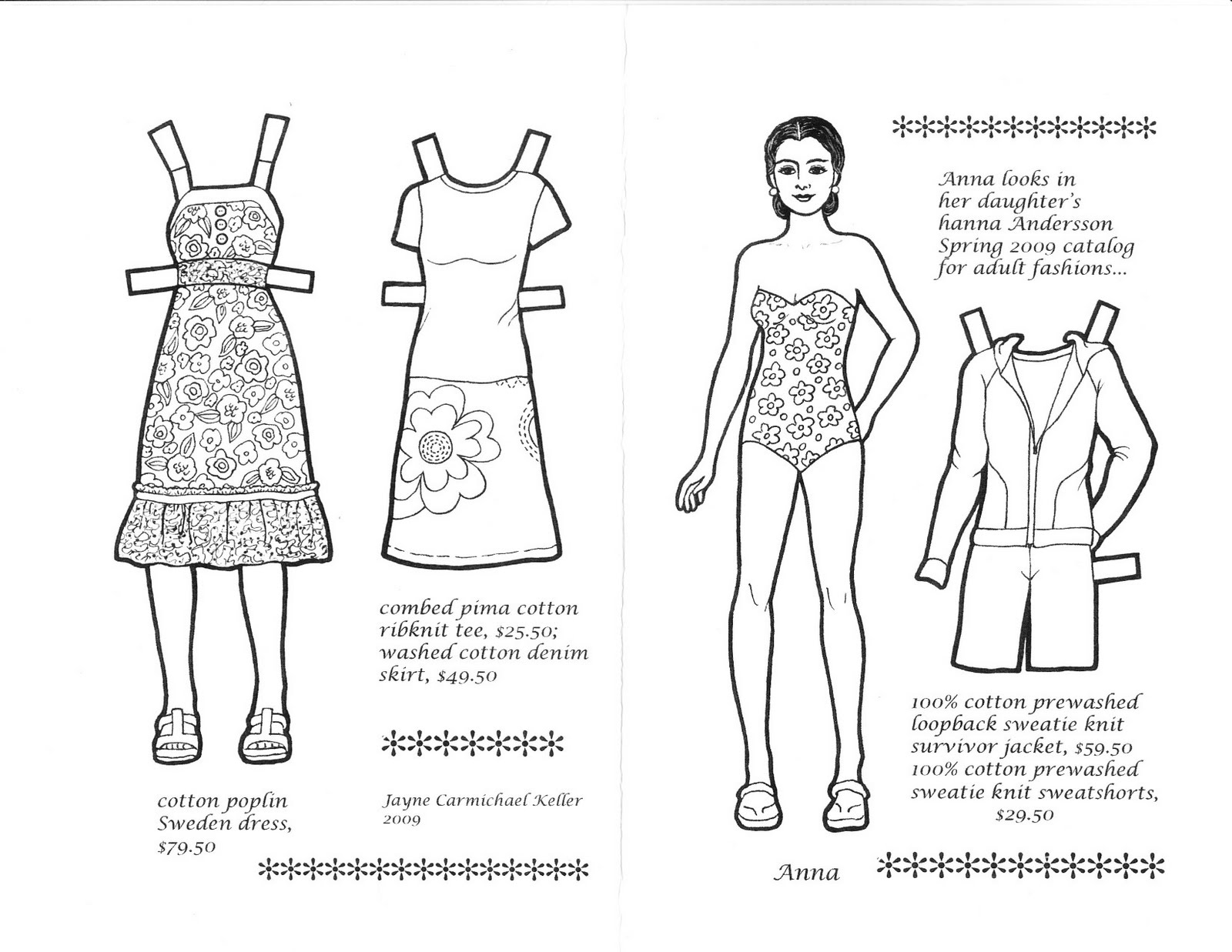 The Paper Collector Spring paper doll by Jayne Keller