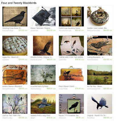 Etsy Treasury Four and Twenty Blackbirds