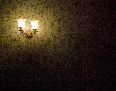 Hallway light at historic Stanley Hotel