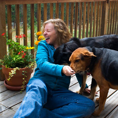Julie Soulen and her dogs