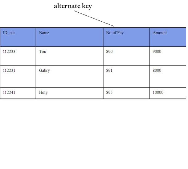 Primary key unique. Alternate key. how to note candidate key.