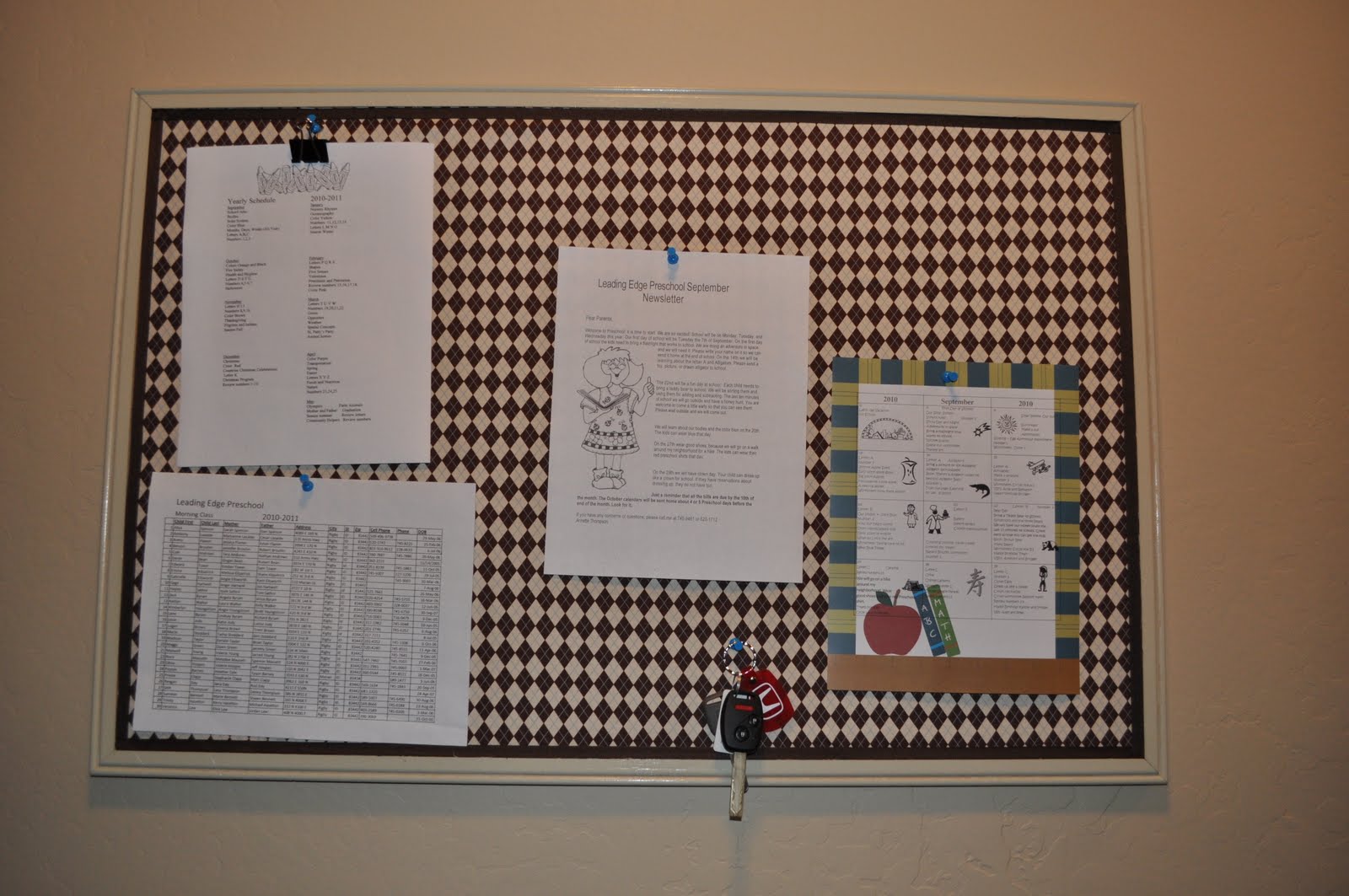 The Little Fabric Blog Fabric Covered Cork Board