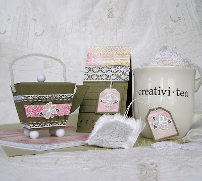 Mel Stampz: Teapot Box (from a Tiny Take out template)