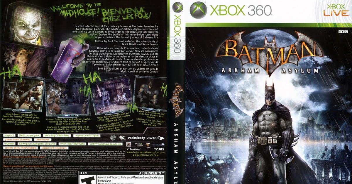 Games Covers Batman Arkham Asylum Xbox 360 Games Covers Batman Arkham Asylum Xbox 360