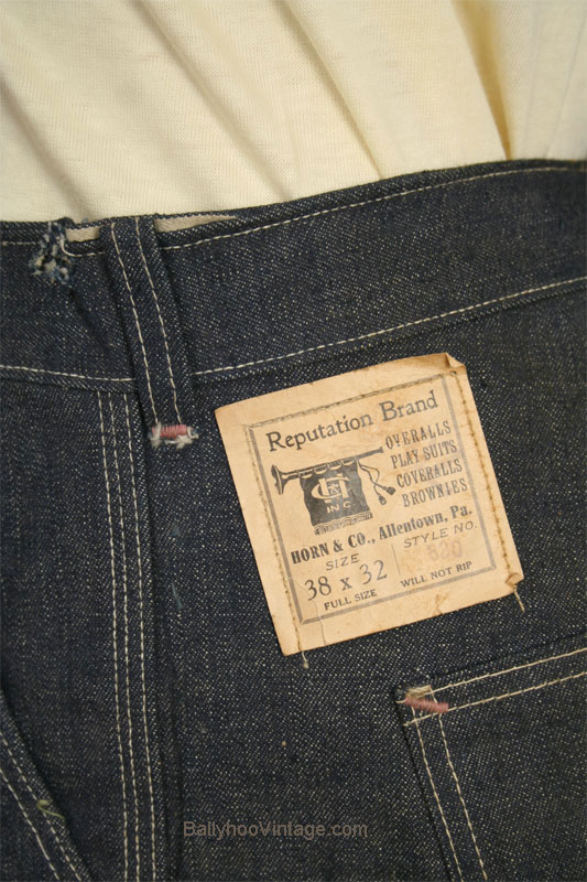 Ballyhoo Vintage News: Vintage 1920s Blue Jeans Find!