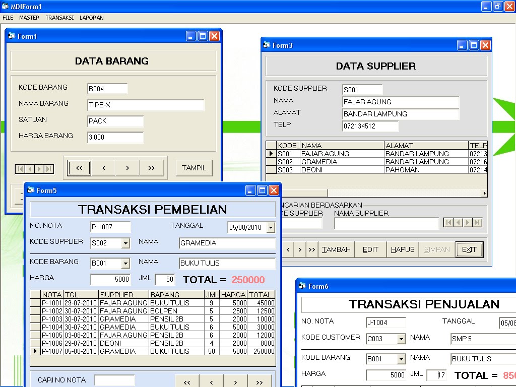 Pengolahan Data Barang (Database SQL Server) ~ Farid's Blog