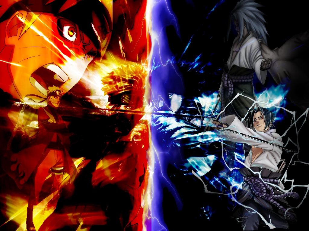  some new tricks, including the rasengan. Sasuke leanrs the Chidori