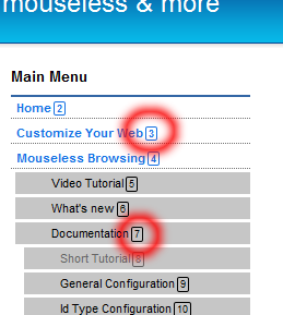 mouseless web browsing mouseless web browsing