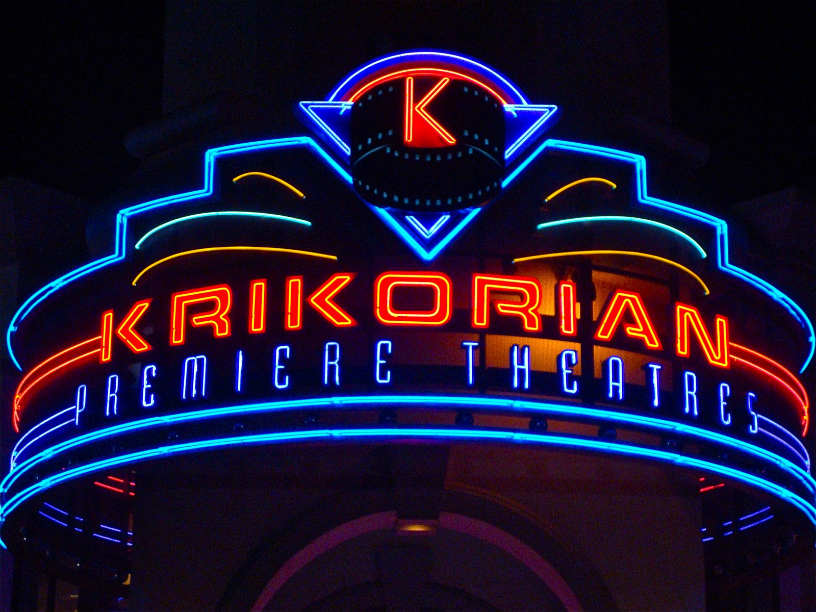 Davos: Krikorian Premiere Theatres Neon Sign
