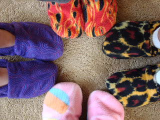 A Bit Of This and A Bit Of That: Cosy
 Slippers Tutorial