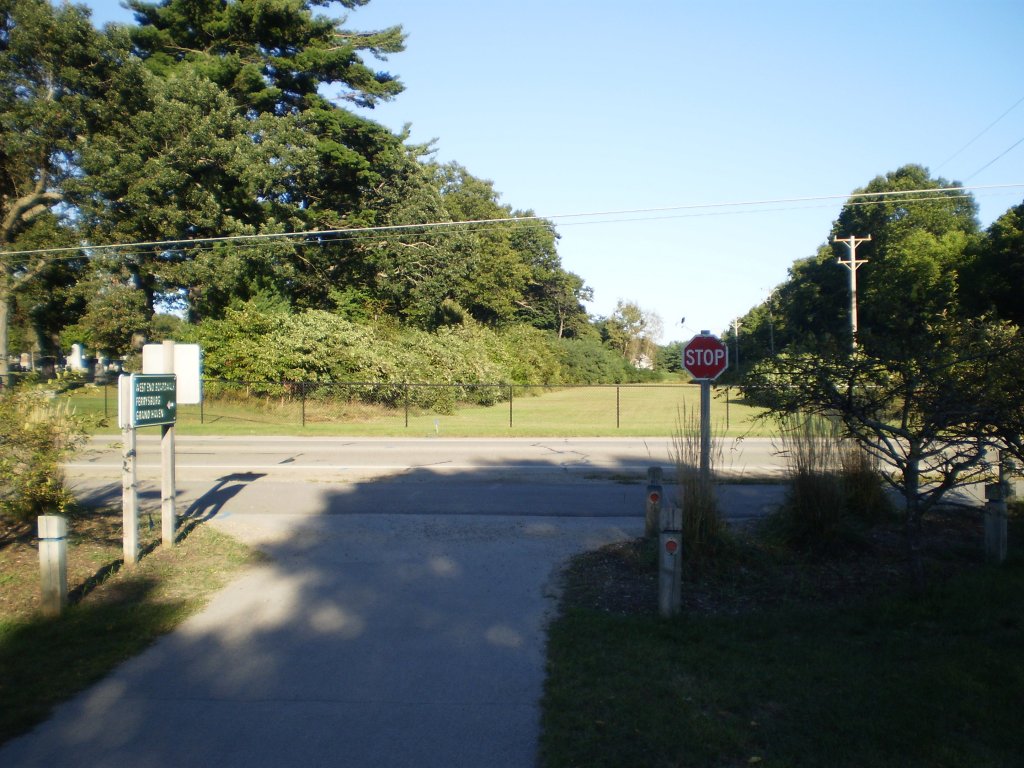 Michigan Trails North Bank Trail dead end in Spring Lake