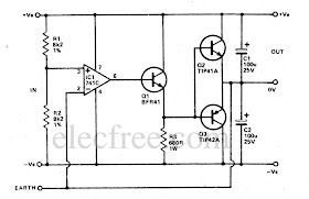 Tip41 And Tip42 Amplifier Circuit Diagram