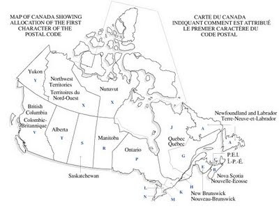 postal code trivia canadian codes corresponding usps morning note friend because american