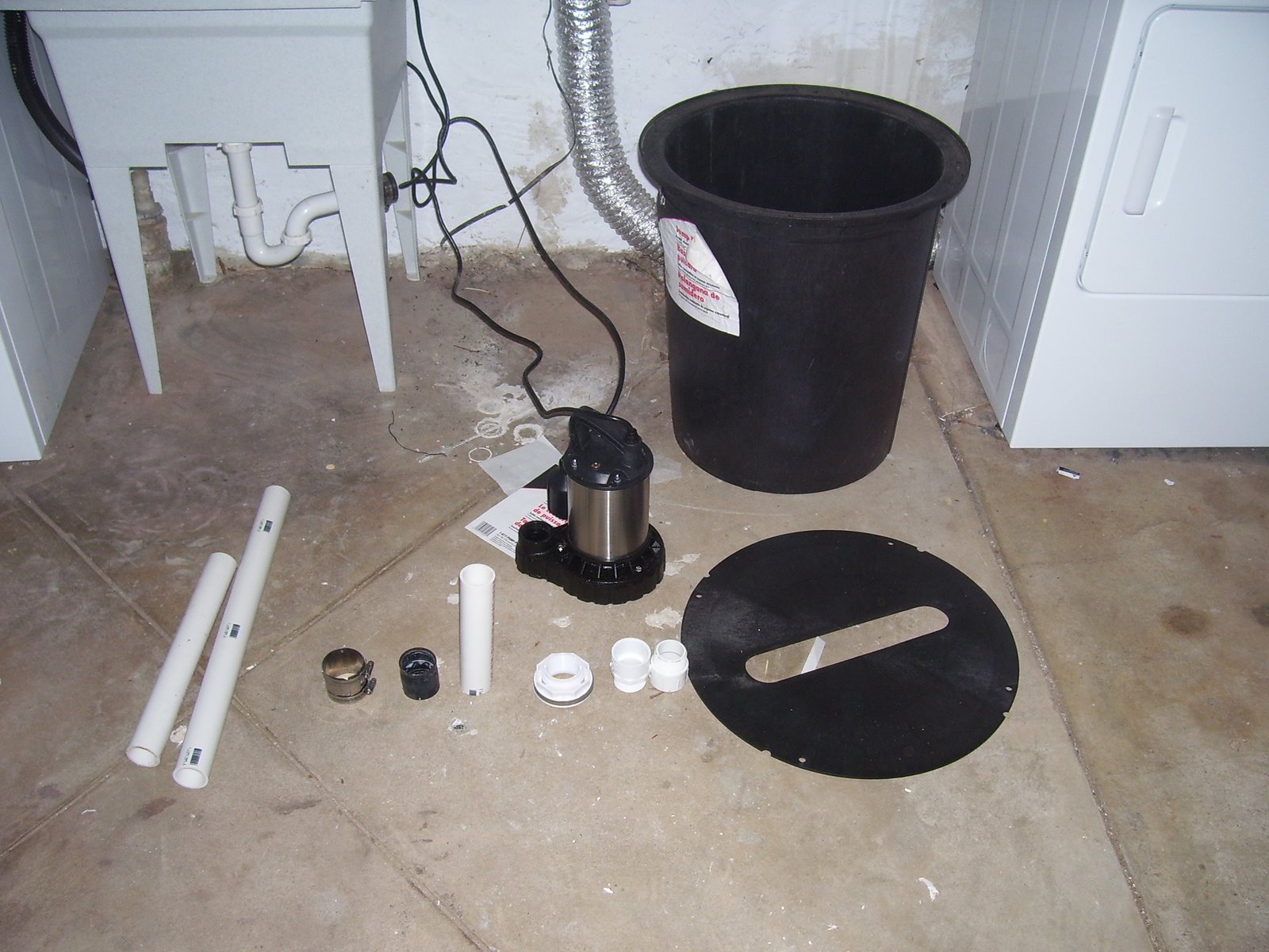 Slowbump Above ground sump pump retrofit.