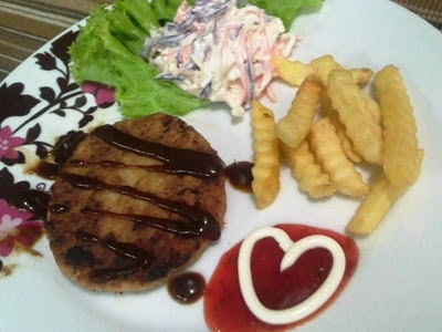 Sweet@Recipes Gallery by ~ IZaN: Ala steak daging burger