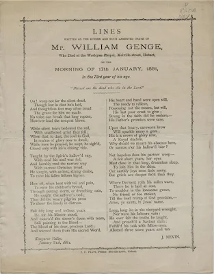 Lament on Genge by John Nevin 1881