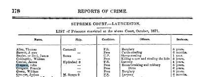 Gregsons convicted 1871