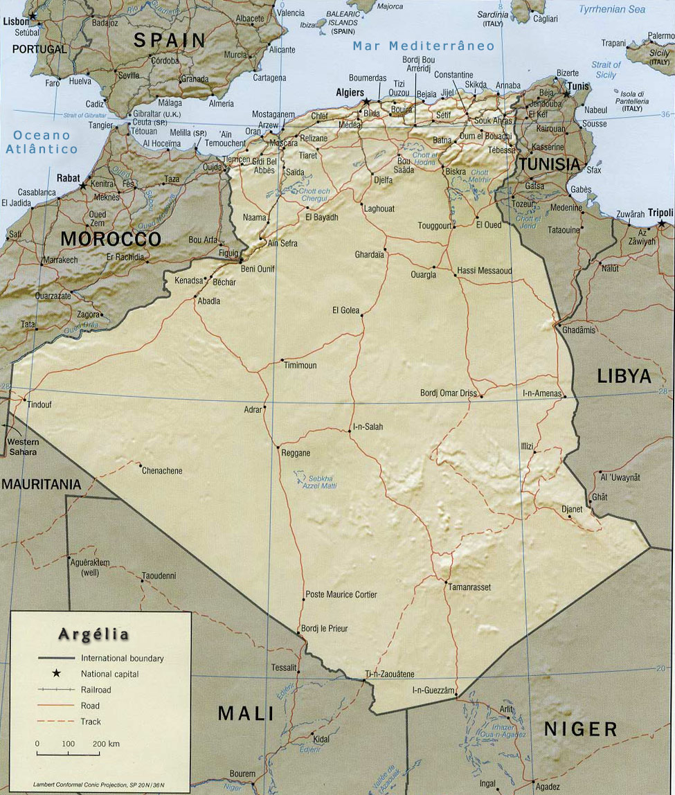Argelia mapa Argelia mapa