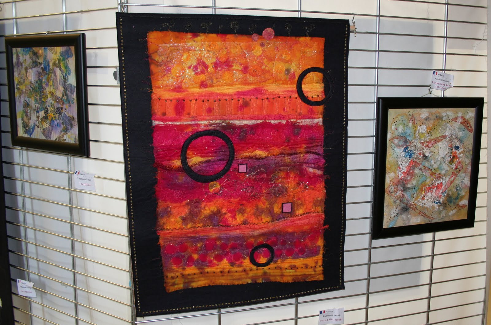 Les mille fils d'or de Fabienne Quilt expo en Beaujolais