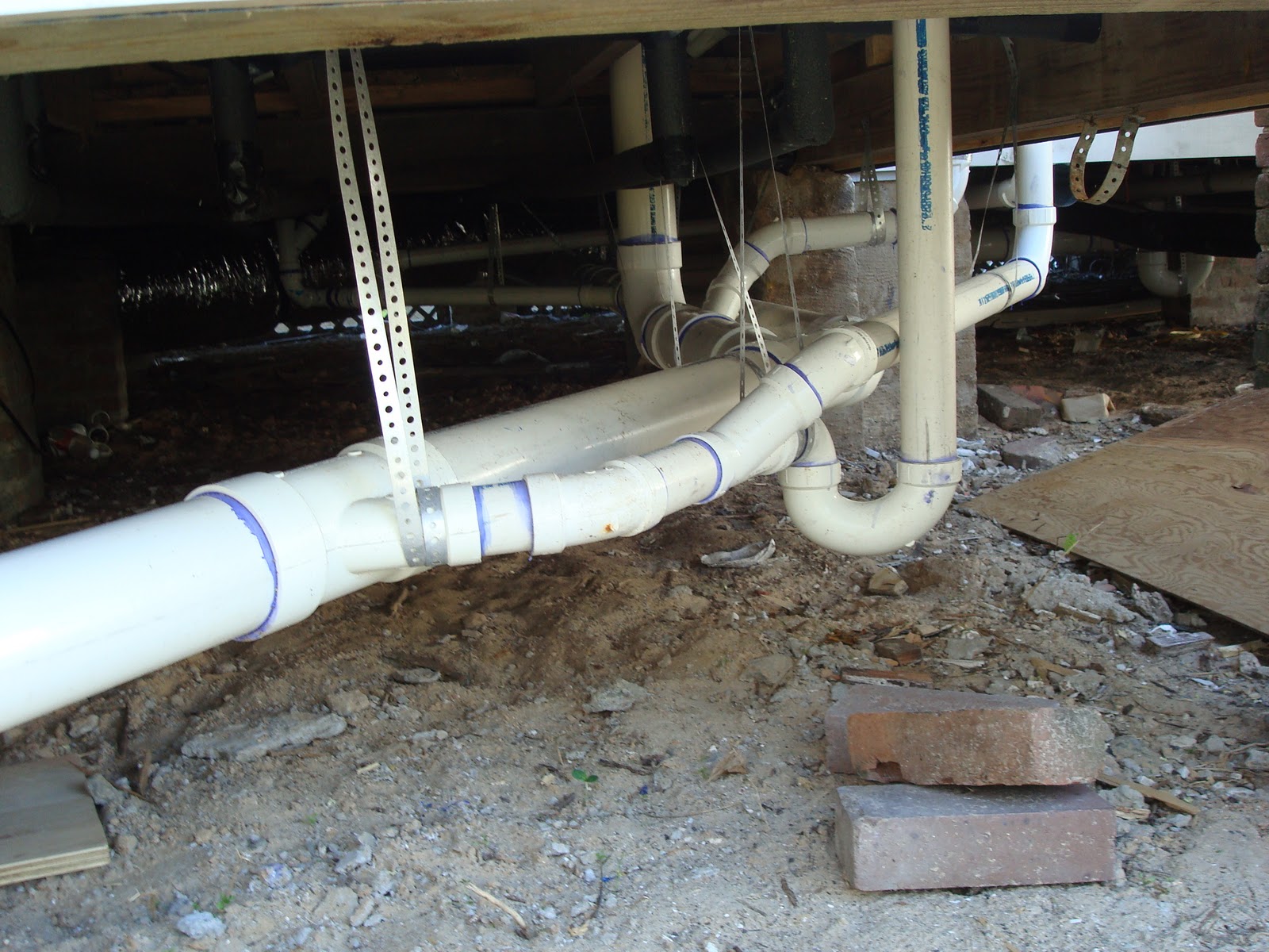 1800's House Renovations New Plumbing Begins