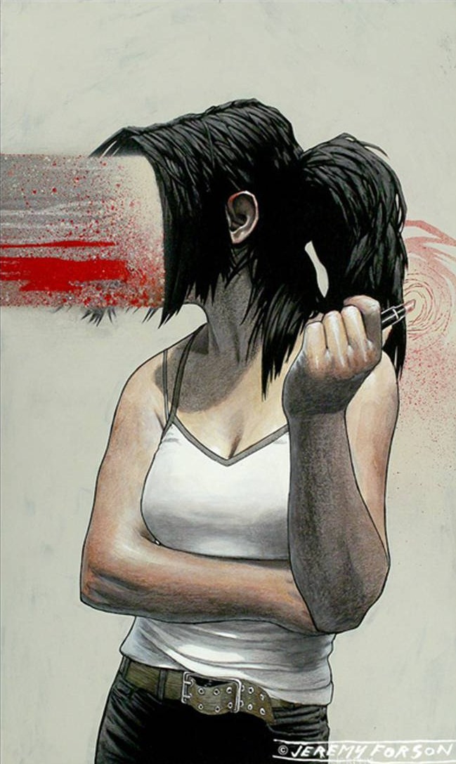 Картина самоубийца девушка