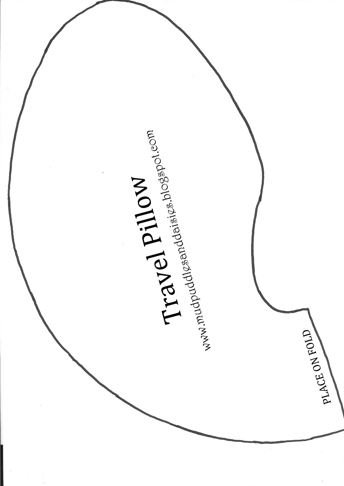 Travel Pillow Template