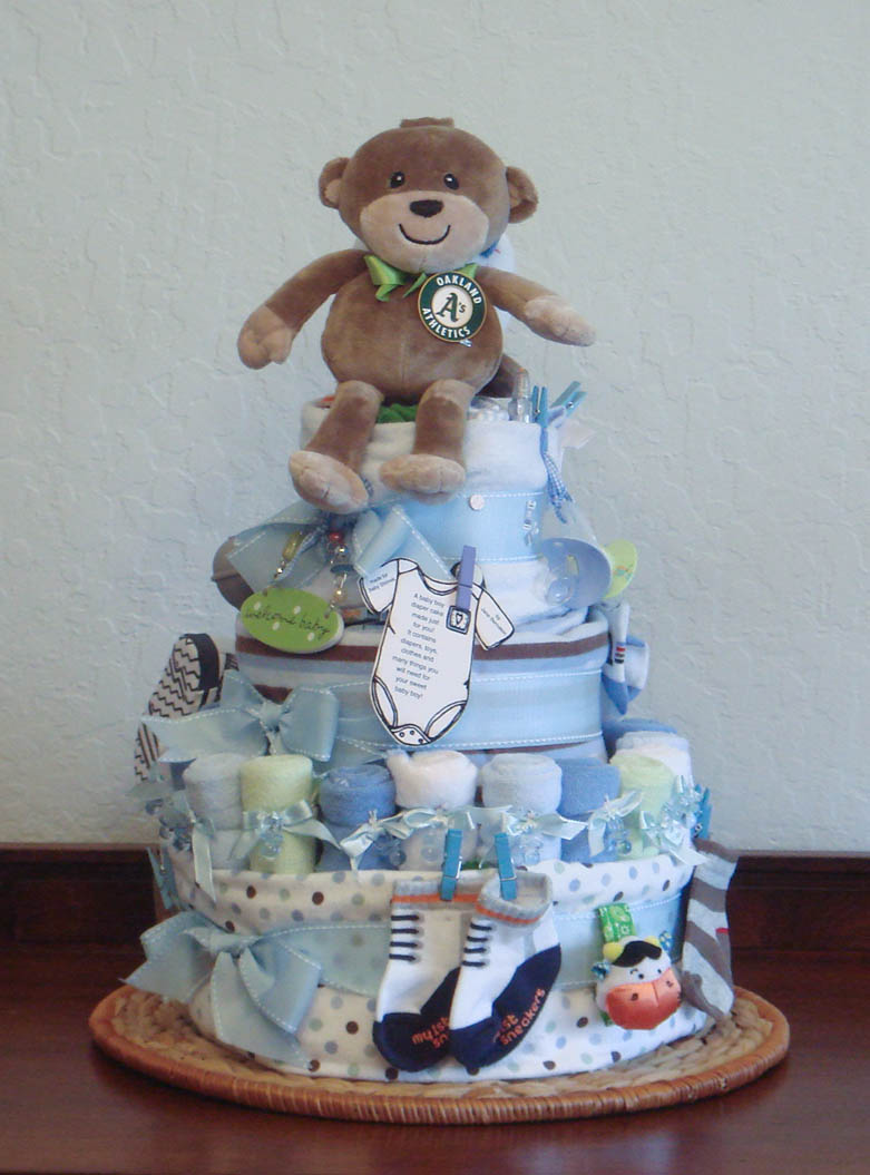 Three Baby Shower Diaper Cakes Not to Eat!