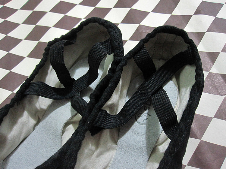 ♥ My Ex Lover's Closet: ***SOLD*** Black Swan Ballet Dance Shoes Slippers