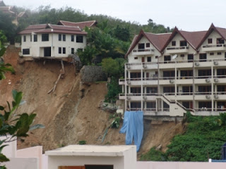 Landslide in the hills near Patong Beach, Photo from Phuket Gazette