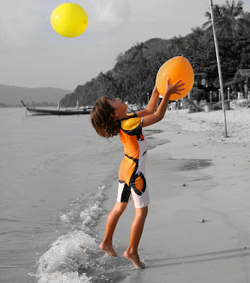 Our son at The Beach Bar